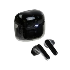 Wireless headphones K20, TWS, inserts, BT 5.0, 35/260 mAh, transparent, black