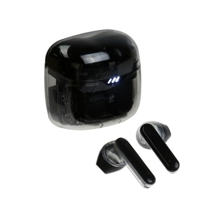 Wireless headphones K20, TWS, inserts, BT 5.0, 35/260 mAh, transparent, black