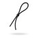 Lasso for Penis Toyfa A-Toys, with one bead, silicone, black color, 19.5 cm