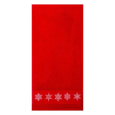 New Year's towel Taurus "Snowflakes" 30x60 cm, 100% cotton, 360g/m2-1