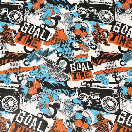 Glossy packaging paper "Football", 70 x 100 cm-3