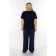 Female blouse, size 56, blue color