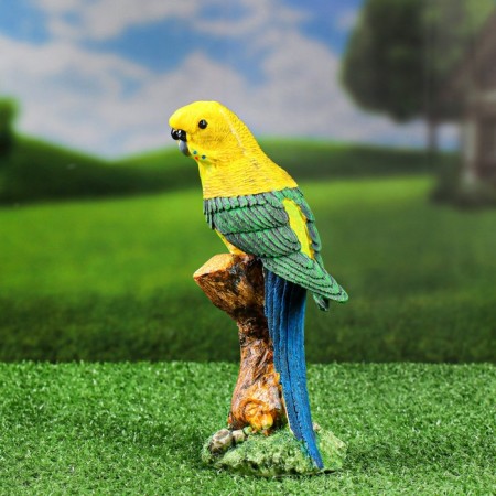 Garden figure "Parrot on a branch" 22x8x9cm-1
