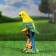 Garden figure "Parrot on a branch" 22x8x9cm