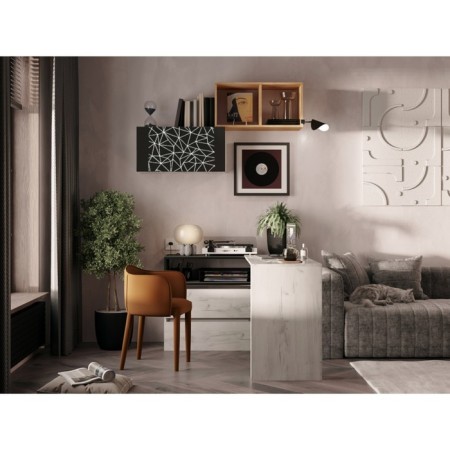 Suspended shelf Kent-1 C20, 690 x 296 x 350, oak craft white/anthracite-2