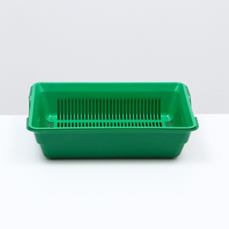 Deep toilet with a mesh of 36 x 25 x 9 cm, green-1