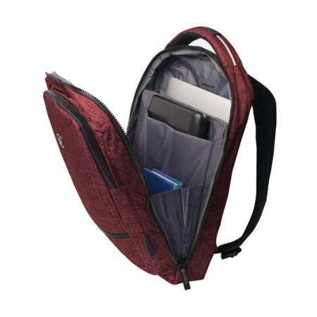 Youth backpack Wenger, 41 x 26 x 19 cm, 14l, ergonomic back, burgundy-5