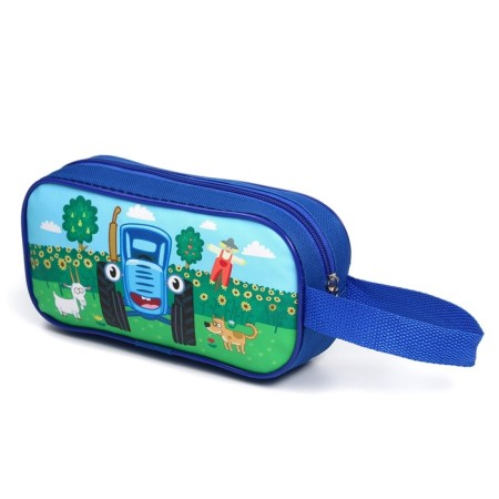 Children's handbag 22*11*1.5 cm, blue tractor