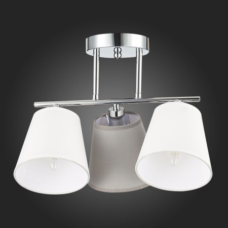Ceiling EVOLUCE lamp. Sle300402-03. Prato. 3x40 W, E14, 37x25x31.5 cm, chromium color-4
