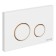 Cersanit Twins button, white matte plastic with a frame, universal