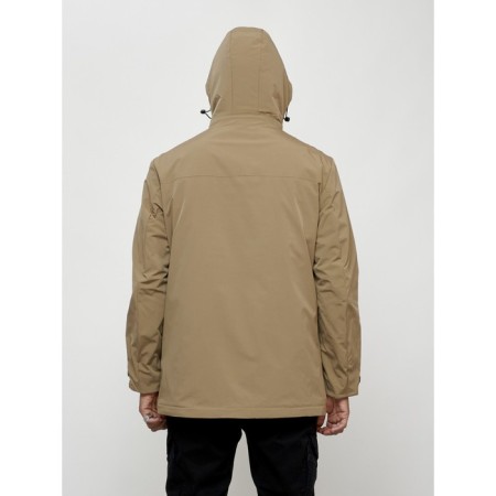 Male demi -season park, size 54, beige color-4