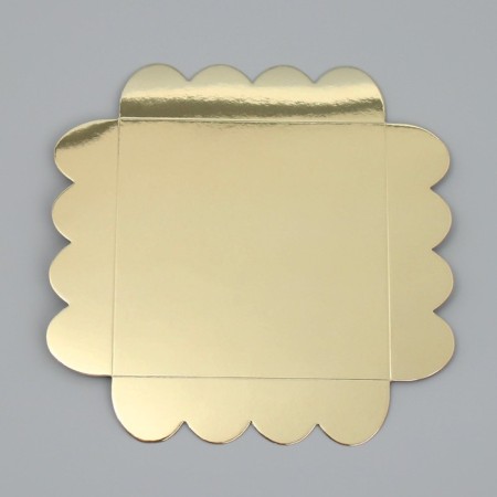 Cookie box, confectionery packaging with PVC lid, "sparkling", 13 x 13 x 3 cm-5