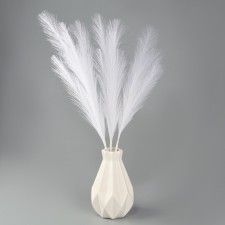 Pampas artificial grass, height 70 cm, 6 brushes, white color