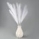 Pampas artificial grass, height 70 cm, 6 brushes, white color