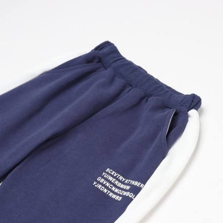 Children's costume (sweatshirt/pants), dark blue color, height 98-104 cm-7
