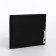 Male purse without fastening, department for maps, for bills, black color