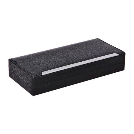 Handle Gift ball in the leatherette case rotary style hull silver-4