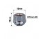 Haye Sphere SkyWay, M12x1.50 Open with a protrusion of 18mm, key 19mm, chromium, set 20 pcs