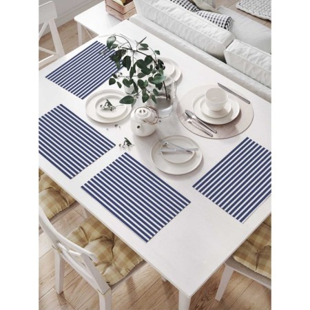 Set of napkins for setting the table "Sailor Style", rectangular, size 32x46 cm, 4 pcs