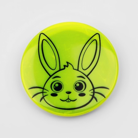 Reflective icon "Bunny", d = 5.8 cm, color mix-3