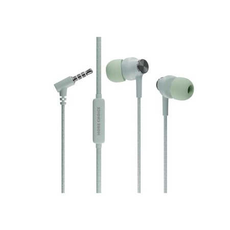 Headphones More Choice G20, microphone, vacuum, 95 dB, 32 Ohm, 3.5 mm, 1.1 m, green-2