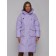 Coat insulated winter female, size 42, purple color