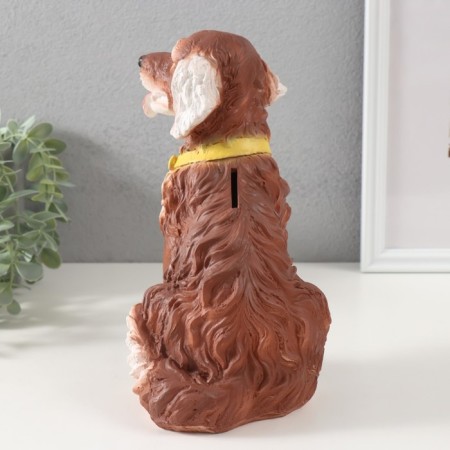 Piggy bank "Dog Tuzik" brown, 21.5 cm-3