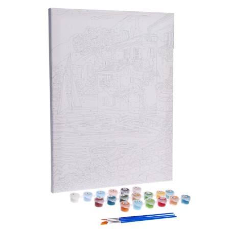 Picture on numbers on a canvas with a subframe "Landscape", 30x40 cm-2