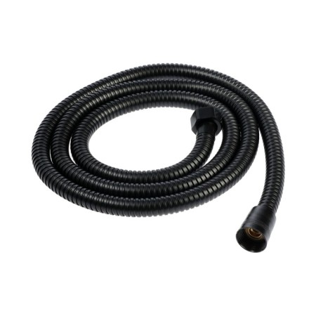 Shower hose Zein Z3644, 150 cm, brass nuts 1/2 ", black