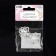 Decorative fastener "Pattern", 6.5 × 3.5 cm, white color