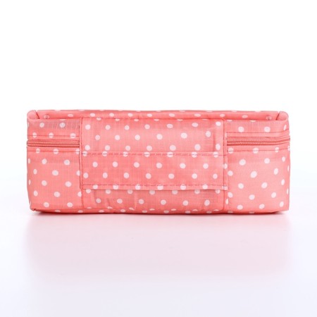 Road cosmetic bag, 2 parts with lightning, pink color-1