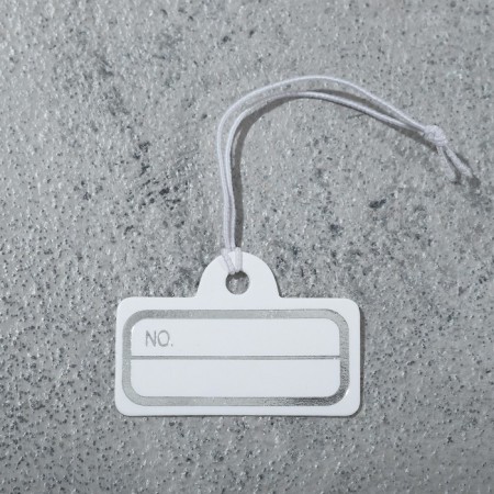 Price tag set 100 pcs. 2.1 × 3.1, white-silver color-1
