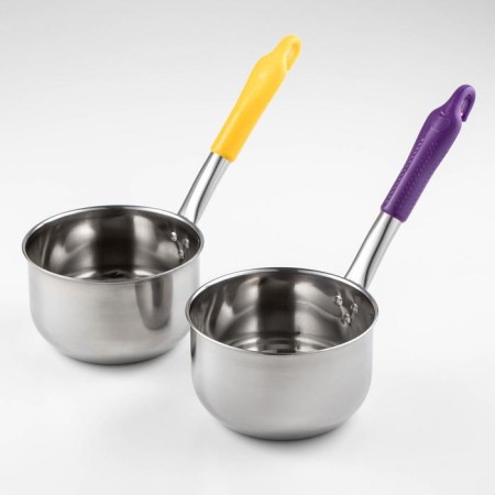 Stainless steel bucket, 1 l, plastic handle, color of the pen Mix-5