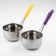 Stainless steel bucket, 1 l, plastic handle, color of the pen Mix