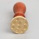 Printing for wax with a wooden handle "Coffee Coffee" 9x2.5x2.5 cm