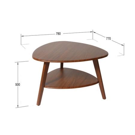 Brooklyn coffee table, 770 × 780 × 500 mm, nut color-3