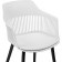 Crocs plastic stool/tissue mint, black/white 55x58x77 cm