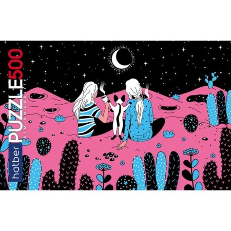Puzzle Premium "reach heaven. Pink planet ", 500 elements-1