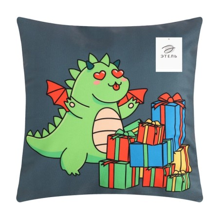 Pillowess Decorative Ethel "Dragon" 40x40 cm, 100 polyester, velor-4