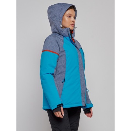 Ski jacket female winter, size 54, blue color-11
