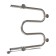 Electric towel "Sanprise" M-shaped, 500x500 mm, side connection, chromium