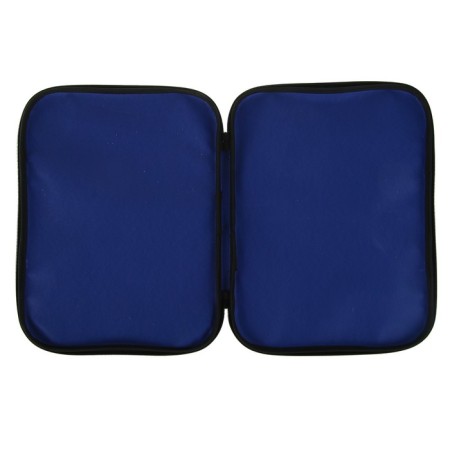 Folder with handles Textile A4, 350 x 270 x 20 mm, calligrata "Office", nylon 600D, two -color Kant, blue-2