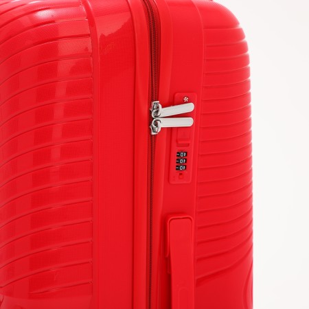 Big suitcase 28 ", lightning department, code castle, 4 wheels, red color-3