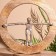 Interior souvenir in the wooden ring "Moment" 30x8x33 cm