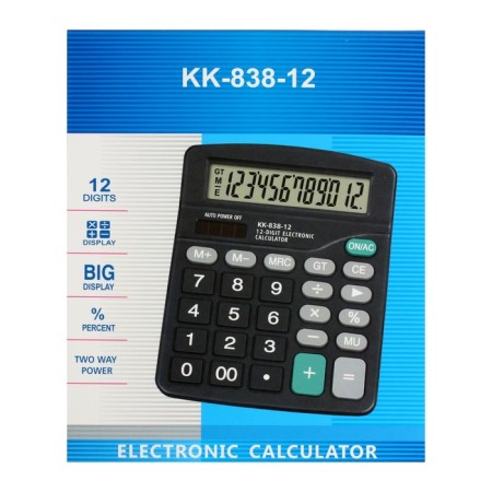 Desktop calculator, 12 - discharge KK -838B, 145 x 183 x 43 mm-10
