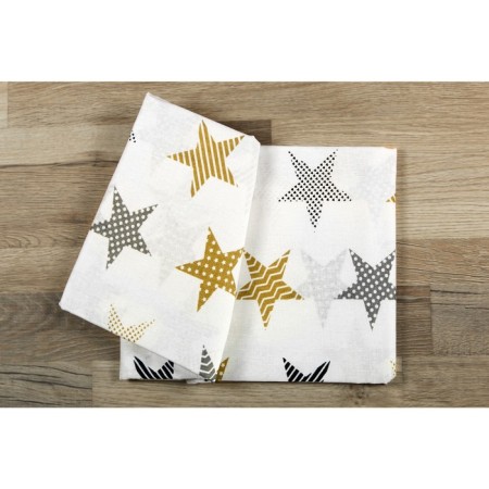 Sheet, size 150 × 210 cm, print patchwork star