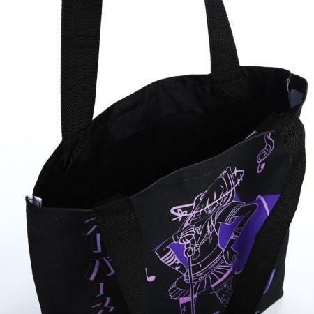 Bag Schoper "Anime" 35x0.5x40 cm, Department without lightning, without lining, Black-5