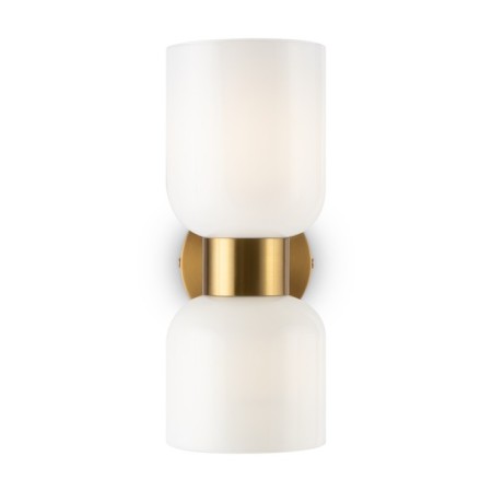 Wall lamp 60W, 2HE27, 29x15 cm, brass-1