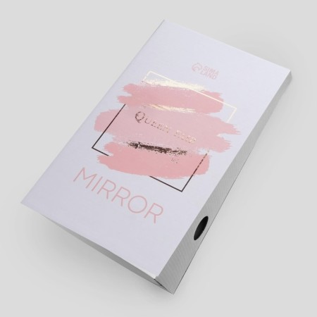 Mirror with a stand for storage "Oval", bilateral, with an increase, a mirror surface 13 × 16 cm, color mix-7