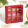 New Year. Box for 9 New Year sweets, 13.8 x 13.8 x 3.8, confectionery packaging